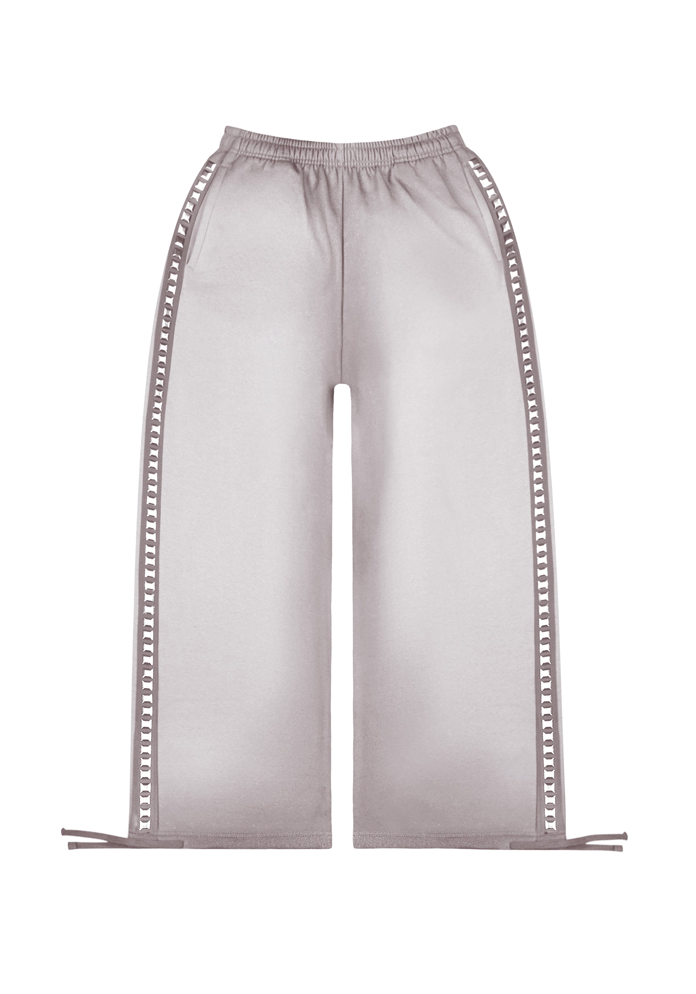 RUMOUR STUDDED OVERSIZED SWEATPANTS GRADIENT GREY