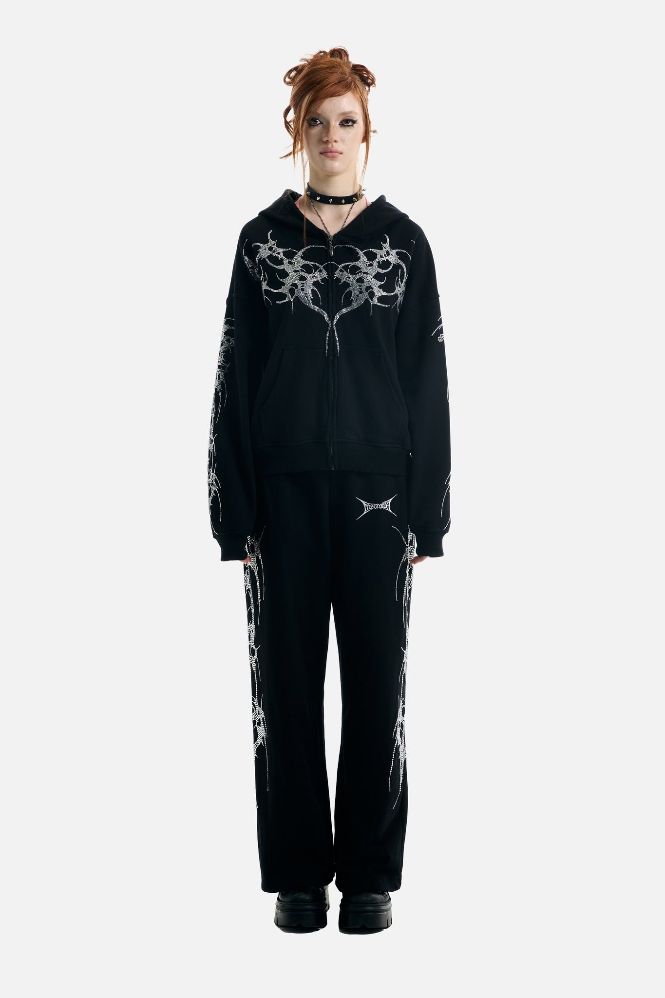 Thorns Rhinestone Hoodie