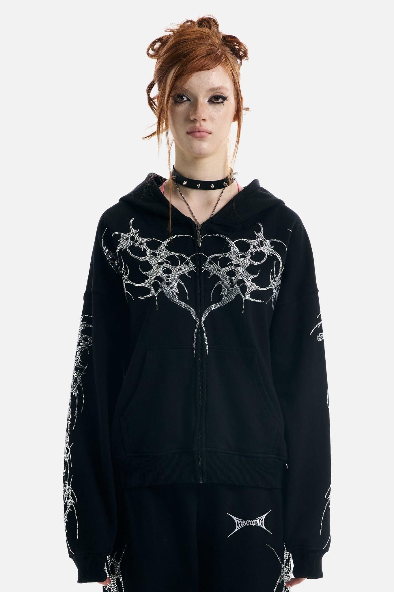 Thorns Rhinestone Hoodie