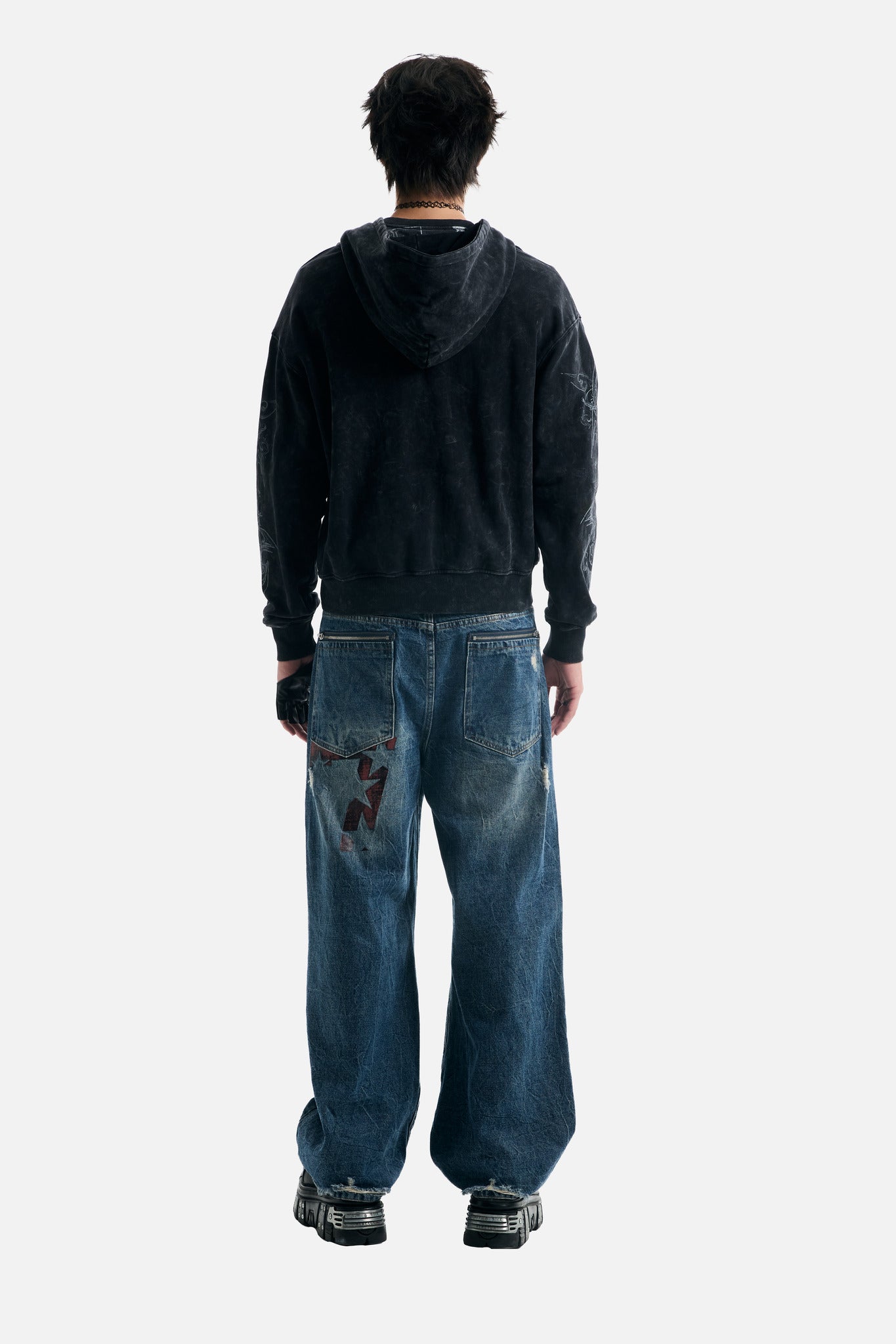 TRIBAL ZIP UP HOODIE