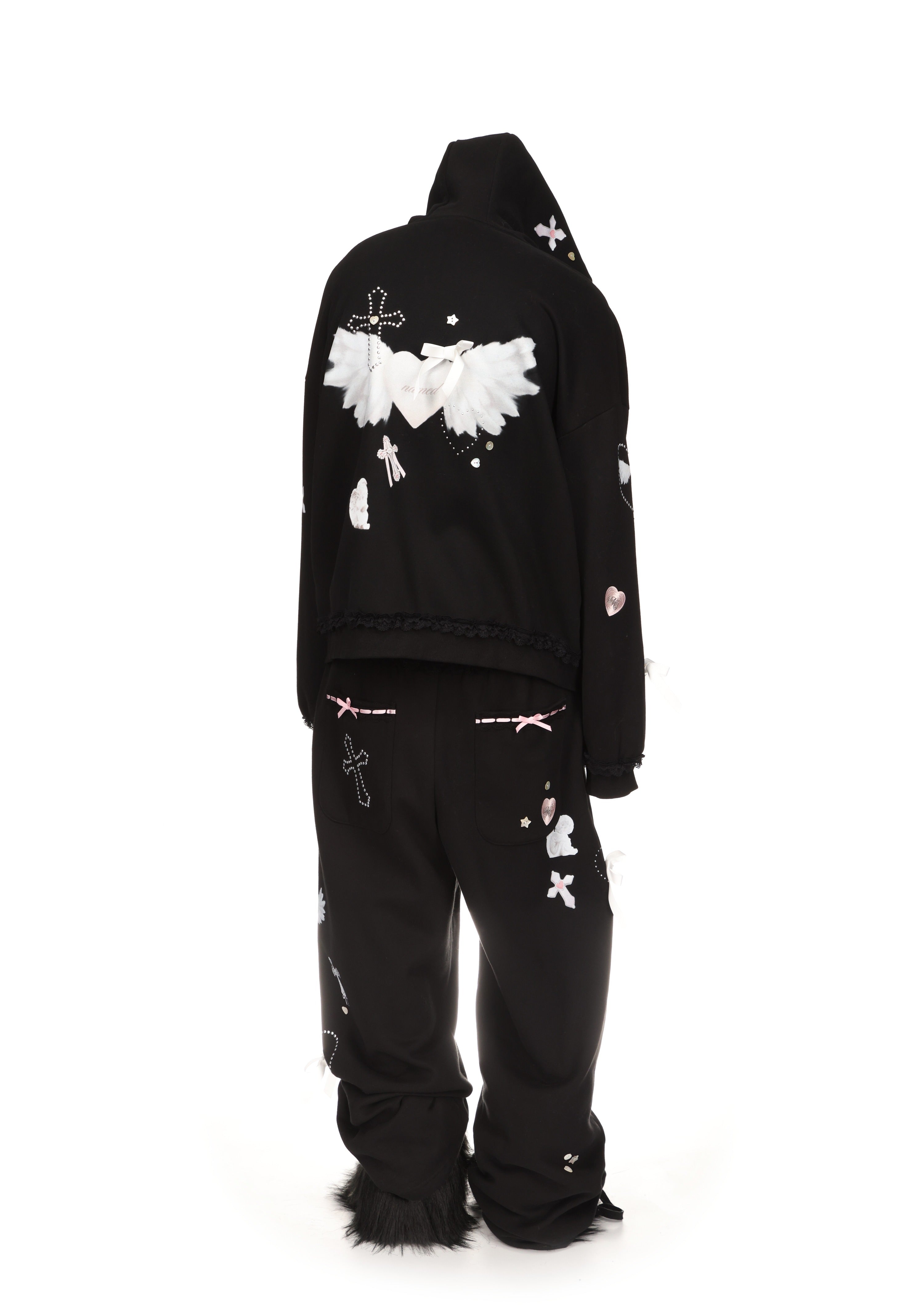 WHISPER ZIP HOODIE BLACK
