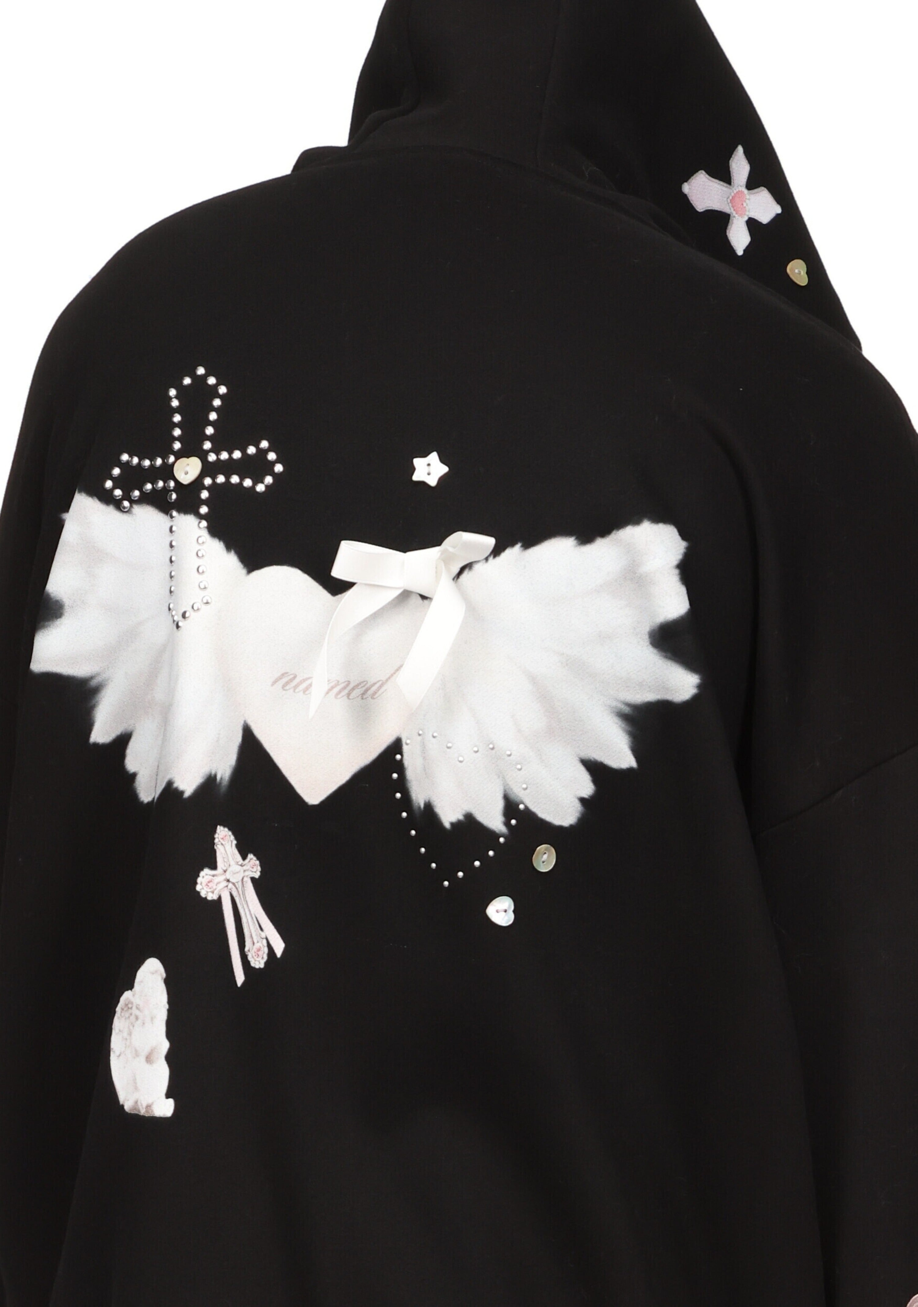 WHISPER ZIP HOODIE BLACK