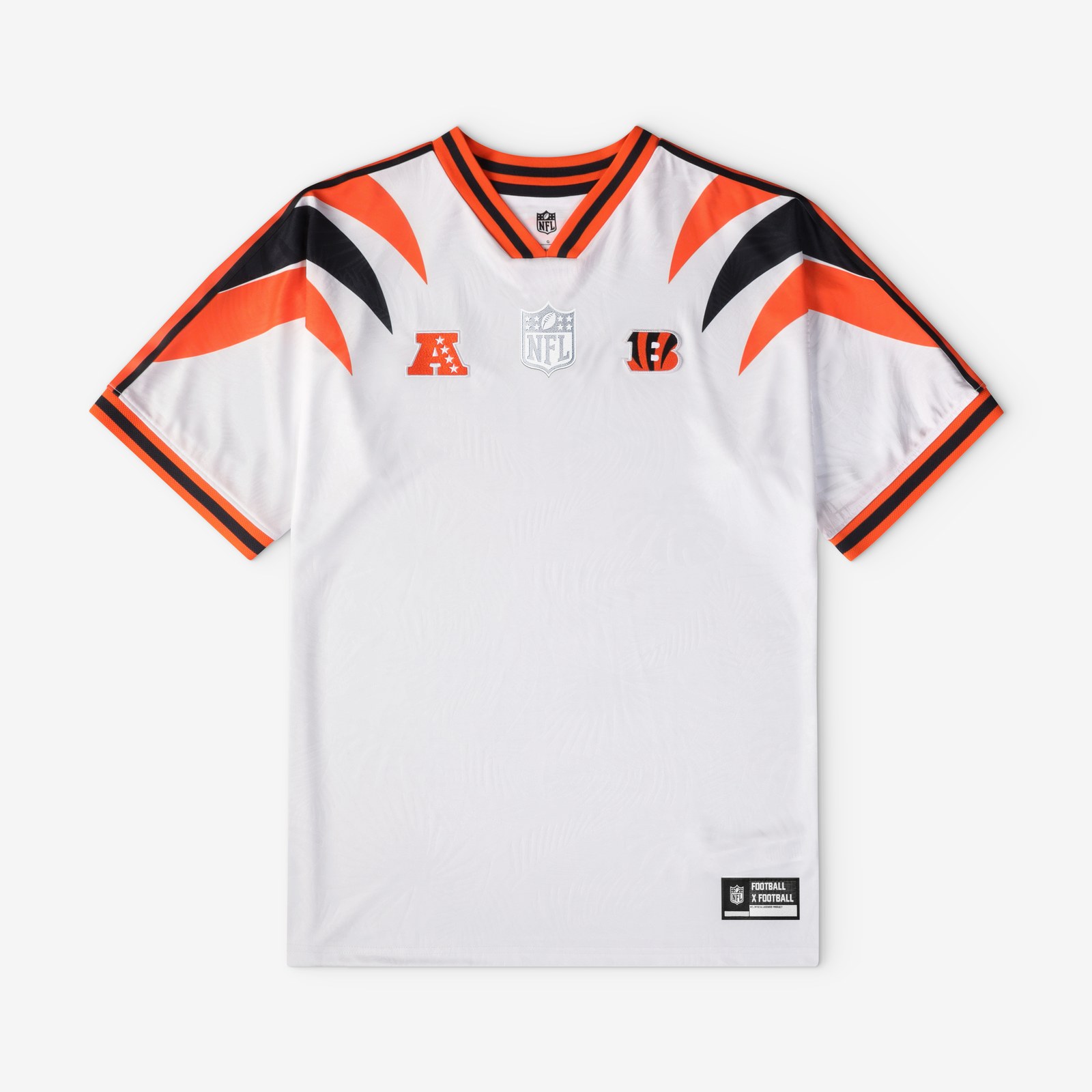 Cincinnati Bengals Youth Football x Football V-Neck Fan Top - White