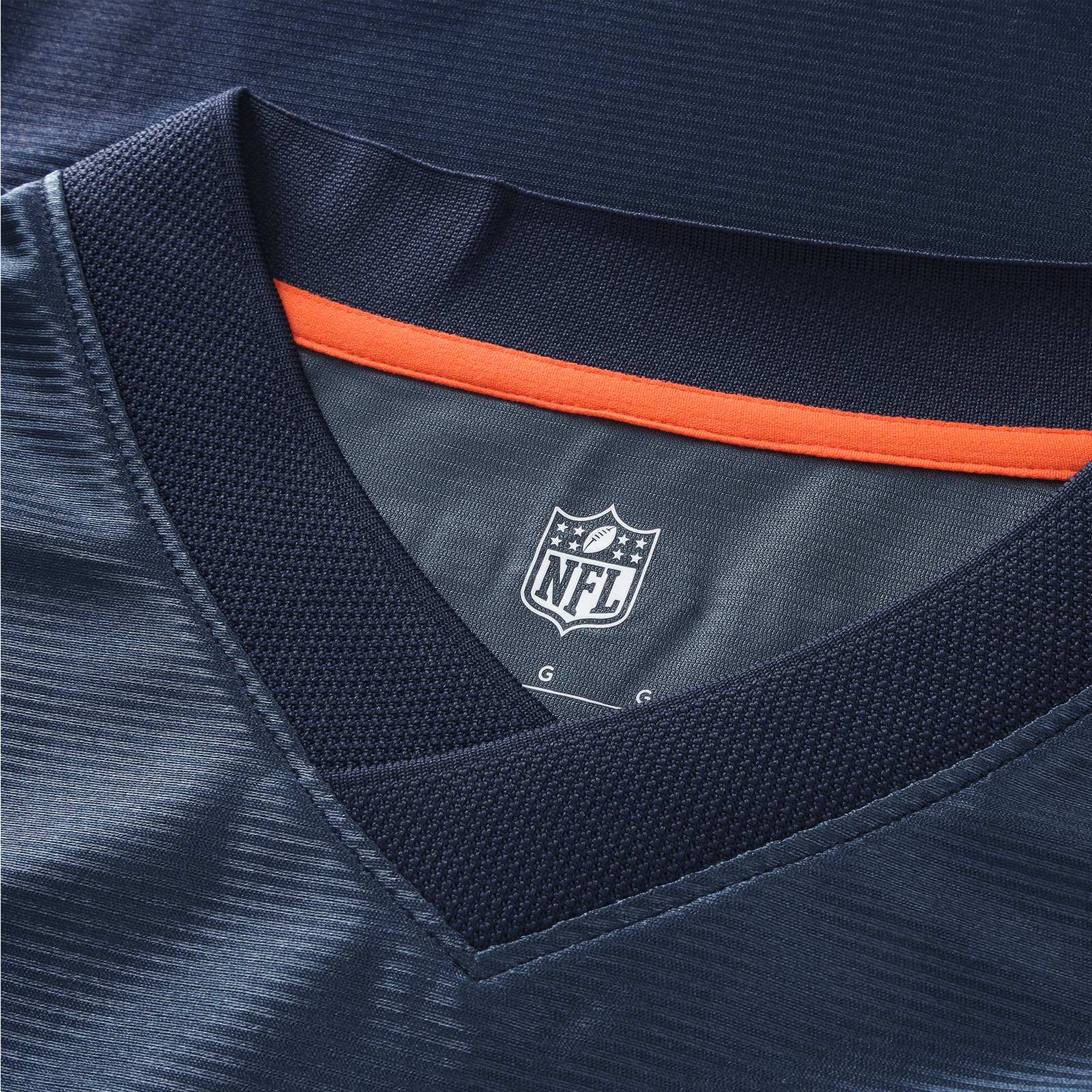 Chicago Bears Youth Football x Football V-Neck Fan Top - Navy