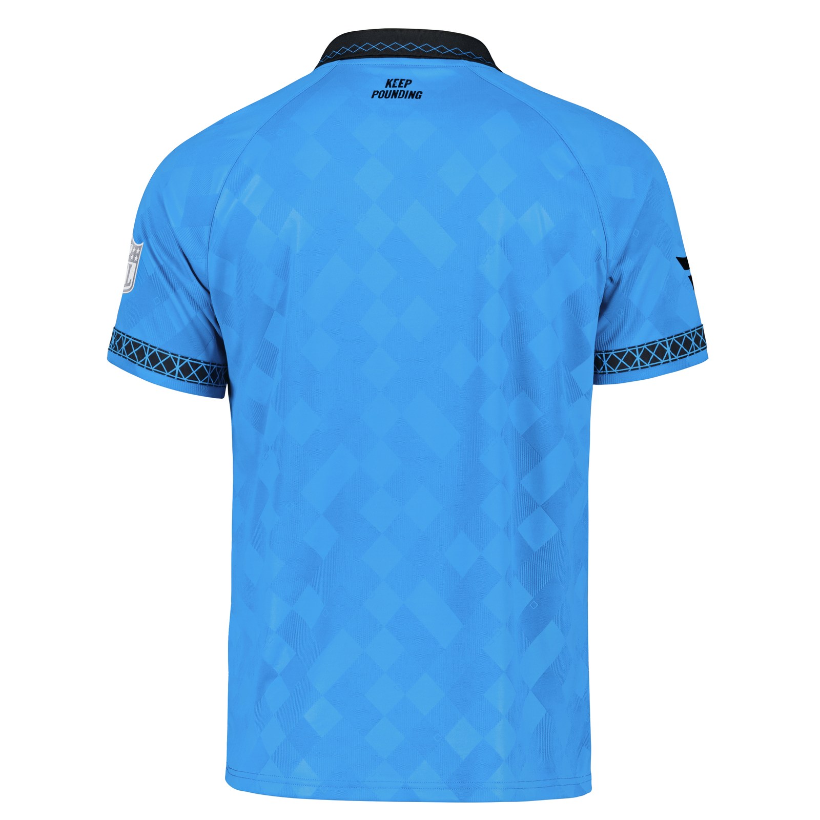 Carolina Panthers Youth Football x Football Collared Fan Top - Blue
