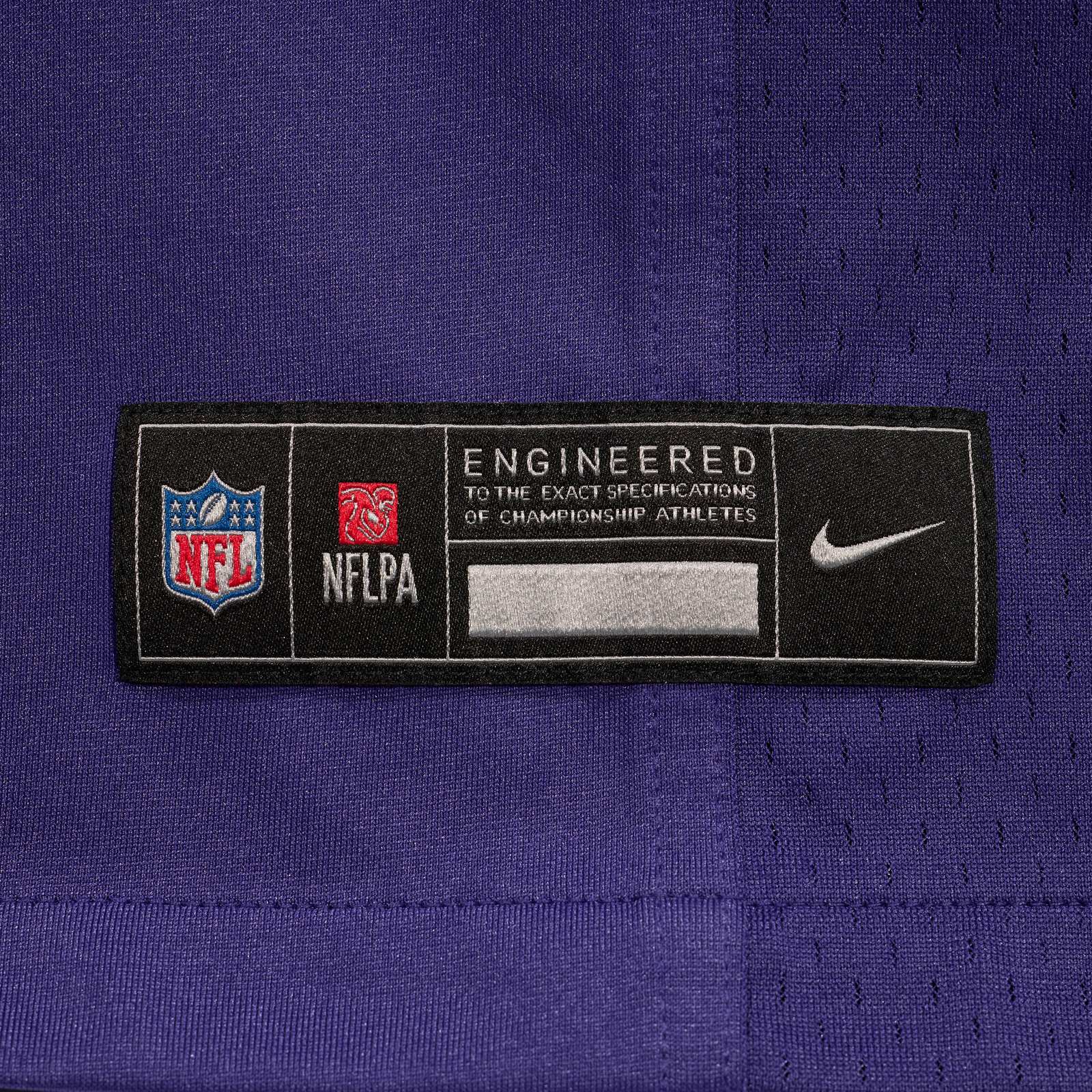 Men's Baltimore Ravens Jay Higgins IV Purple Team Game Jersey