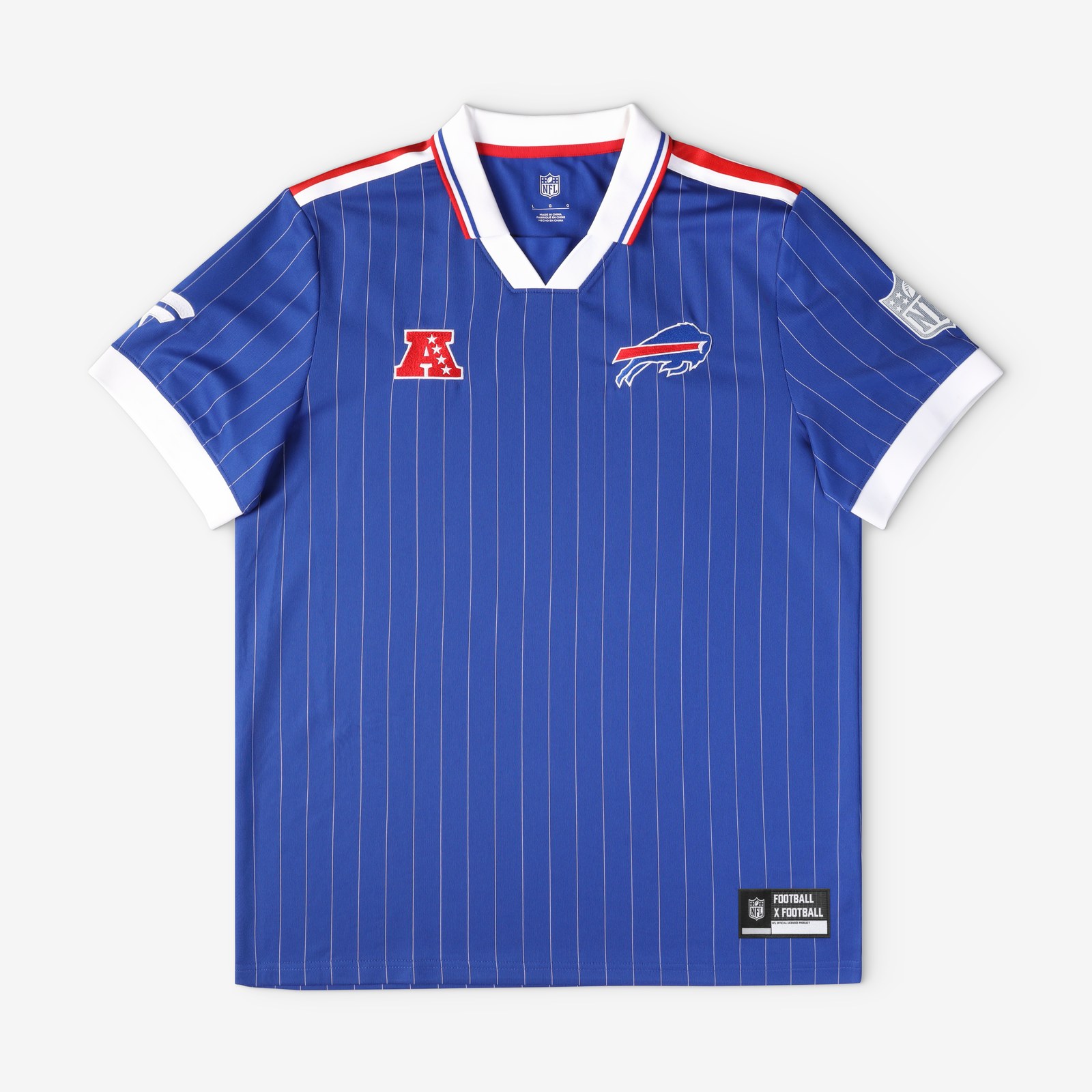 Buffalo Bills Youth Football x Football Collared Fan Top - Royal