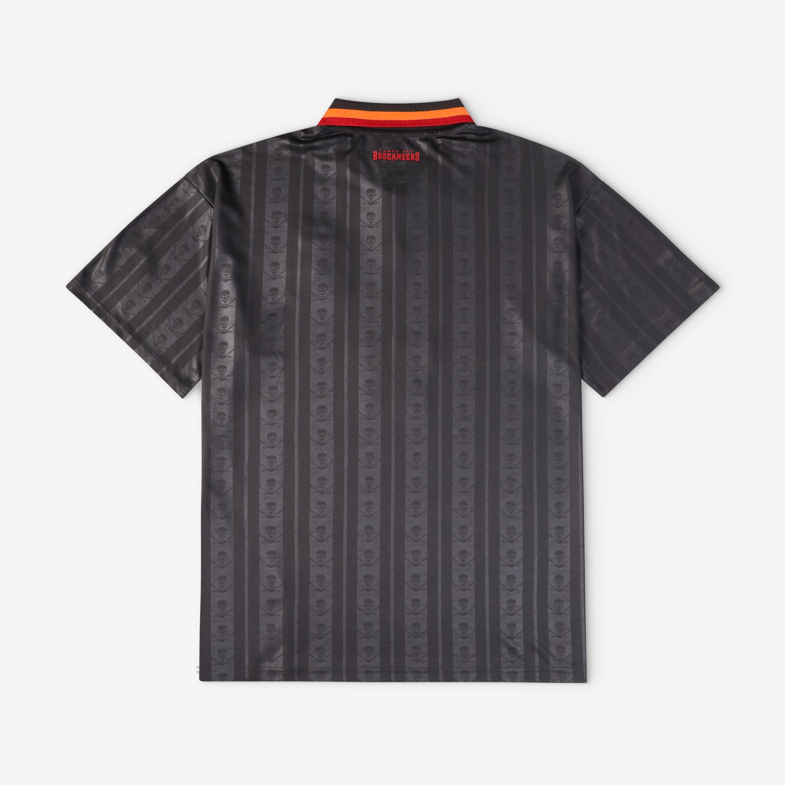 Tampa Bay Buccaneers Youth Football x Football Collared Fan Top - Pewter