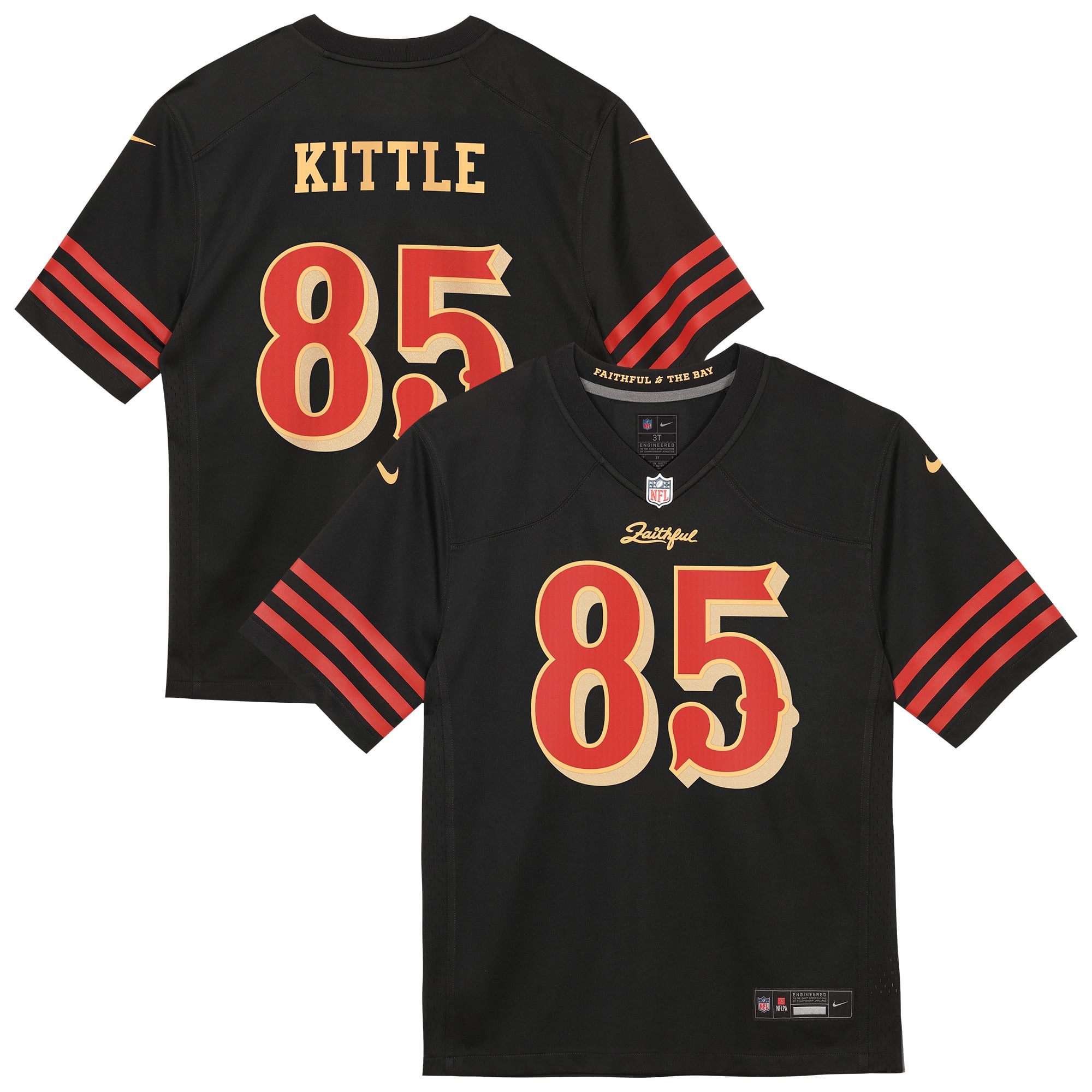 George Kittle San Francisco 49ers Women's 2025 Rivalries Collection Game Jersey - Black