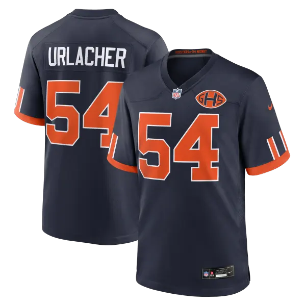 Men's Chicago Bears Brian Urlacher Navy 2026 Rivalries Collection Game Jersey
