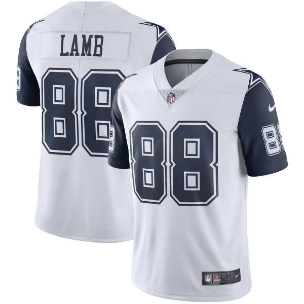 Men's Dallas Cowboys CeeDee Lamb White 2nd Alternate Limited Jersey