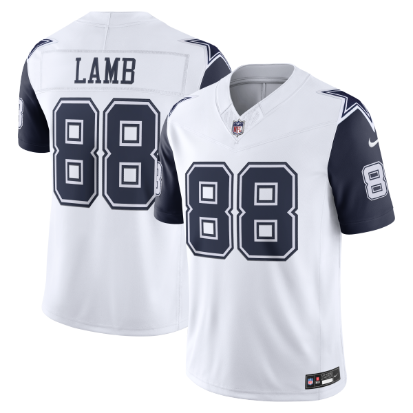 Men's Dallas Cowboys CeeDee Lamb White Alternate Stitched Limited Jersey
