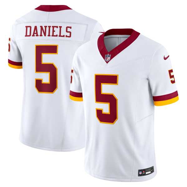 Men's Washington Commanders Jayden Daniels White Limited Super Bowl Era Jersey