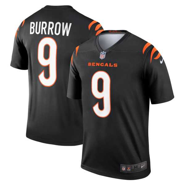 Men's Cincinnati Bengals Joe Burrow Black Legend Player Performance Top