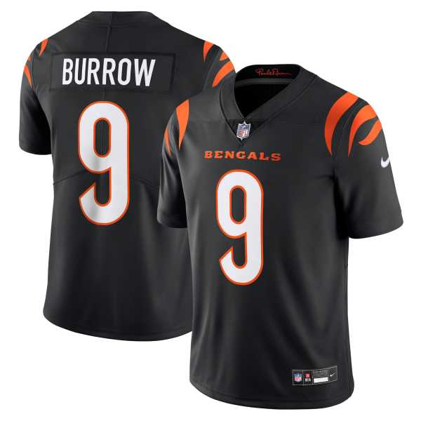 Men's Cincinnati Bengals Joe Burrow Black Limited Jersey