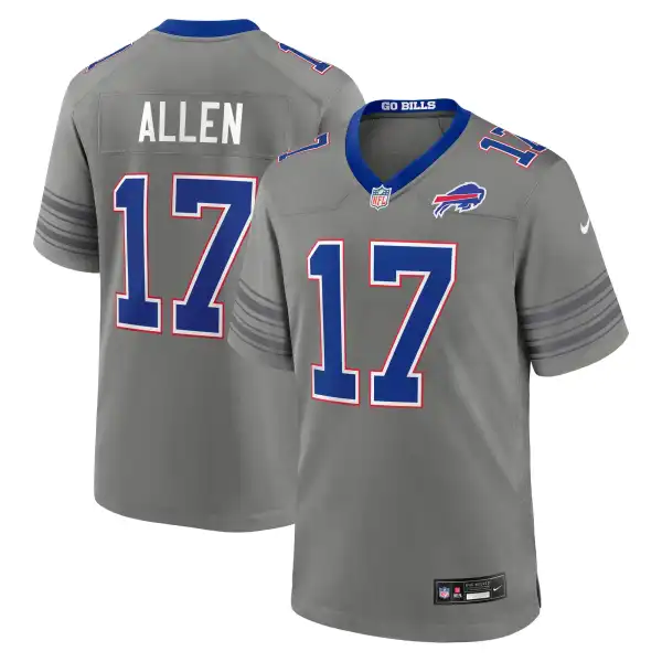 Men's Buffalo Bills Josh Allen Gray Nickel City Game Jersey