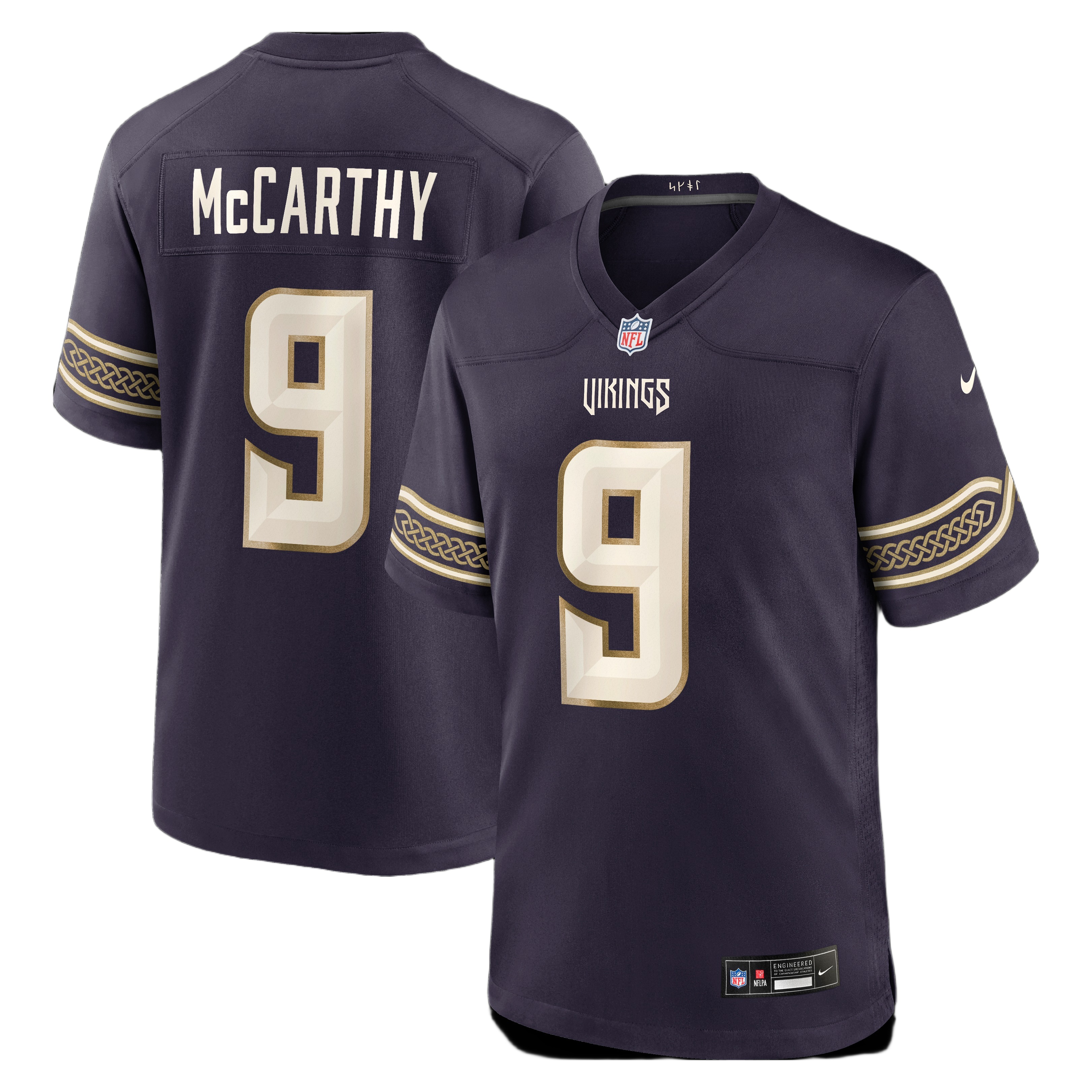Men's Minnesota Vikings J.J McCarthy Purple 2026 Rivalries Collection Game Jersey
