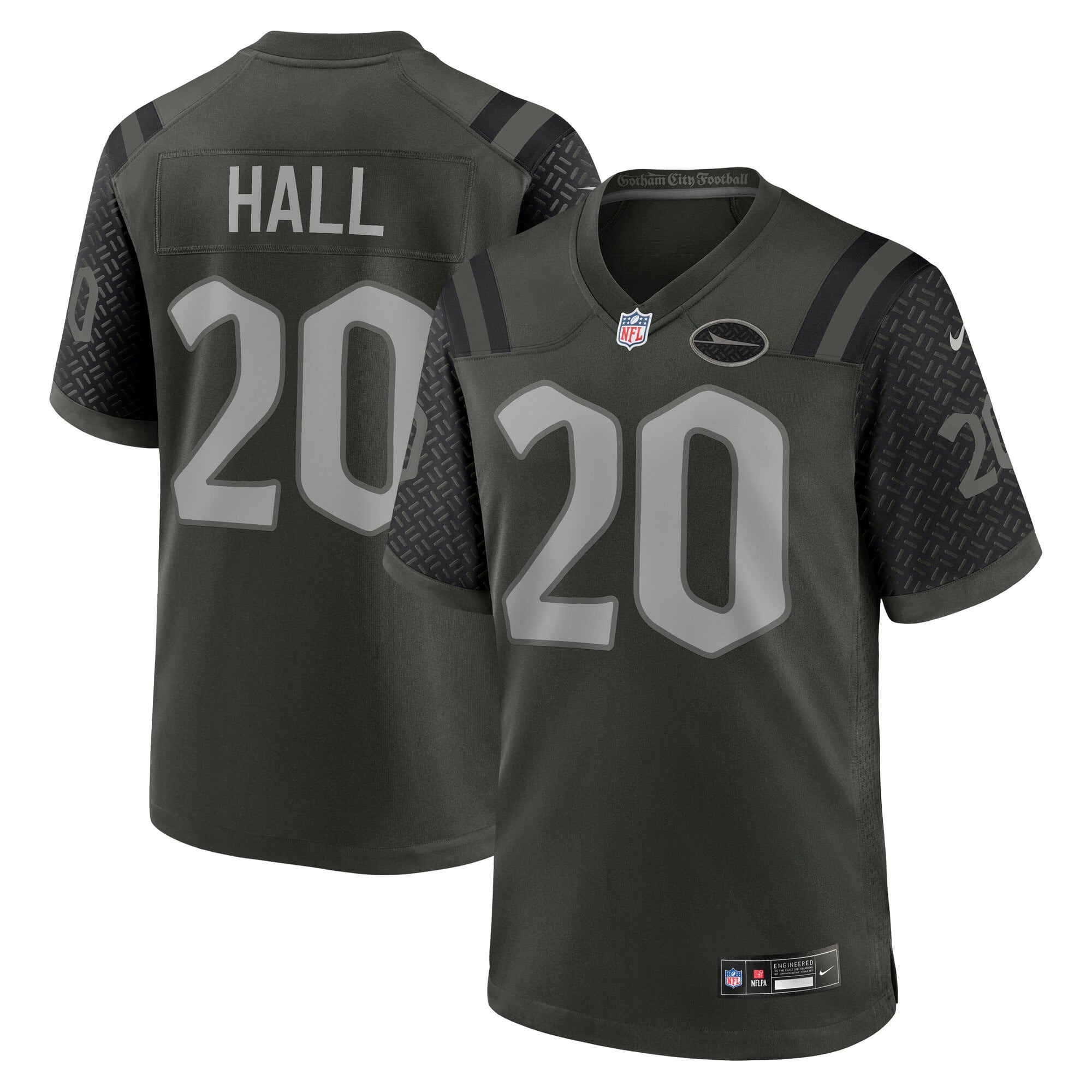 Men's New York Jets Breece Hall Green Rivalries Collection Game Jersey