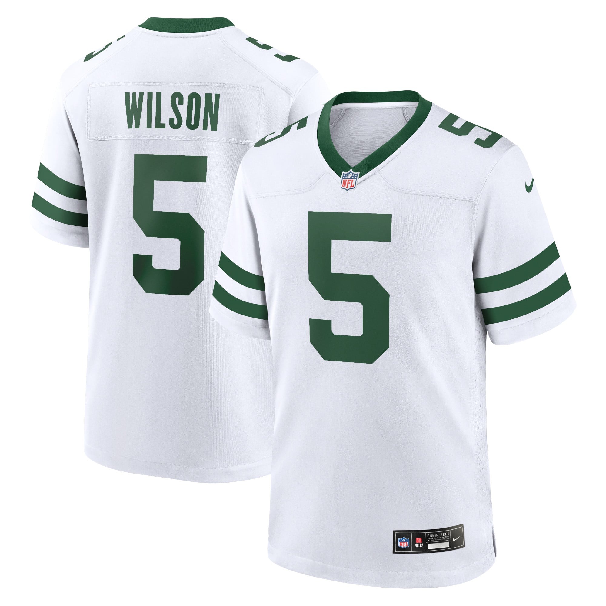 Men's New York Jets Garrett Wilson Legacy White Game Jersey
