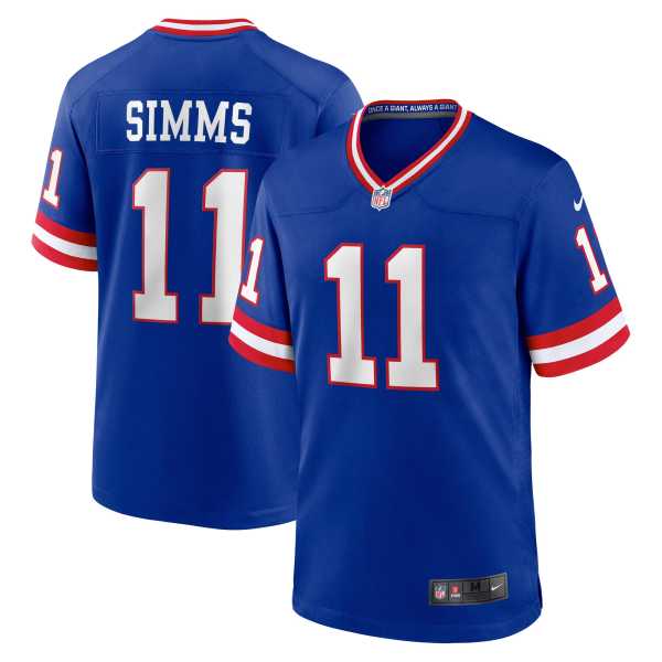 Phil Simms New York Giants Retired Player Alternate Game Jersey - Royal