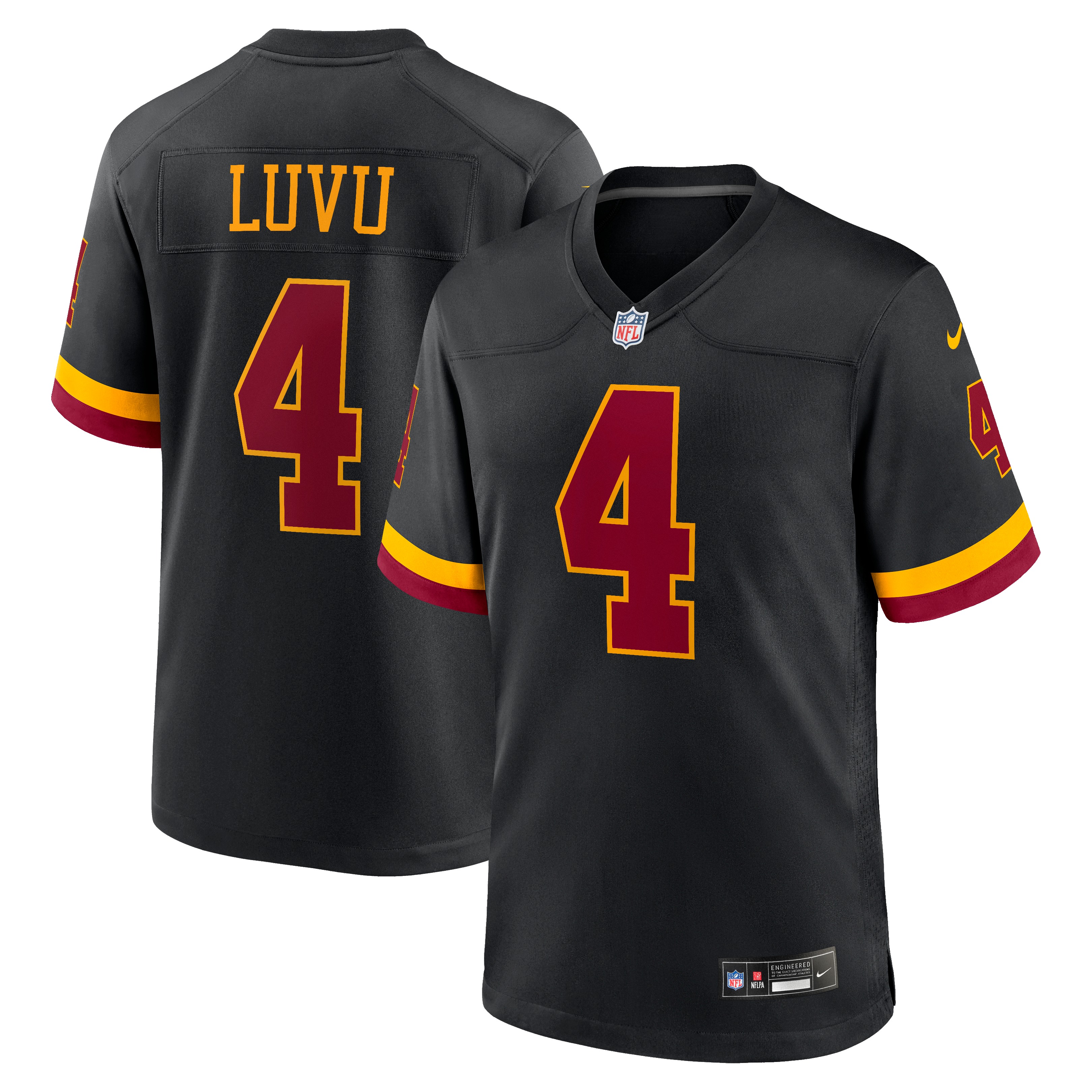Men's Washington Commanders Frankie Luvu Black Hail Raiser Alternate Game Jersey