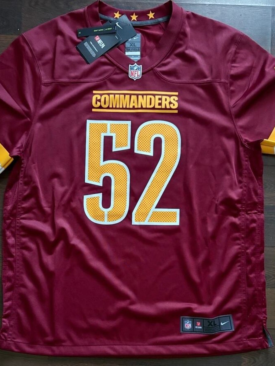 Fan photo of a Washington Commanders jersey