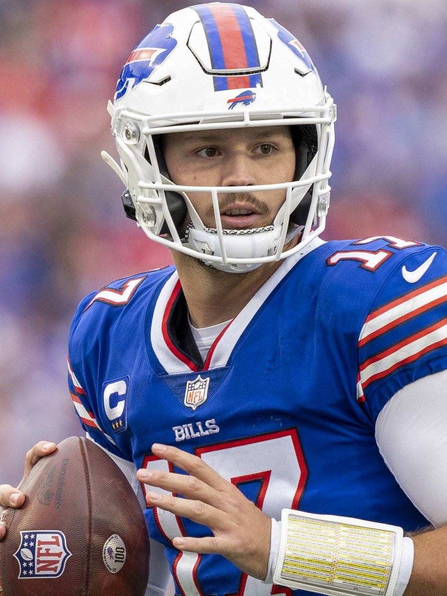 Josh Allen in his NFL uniform