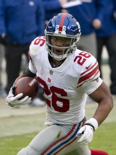 Saquon Barkley in his NFL uniform