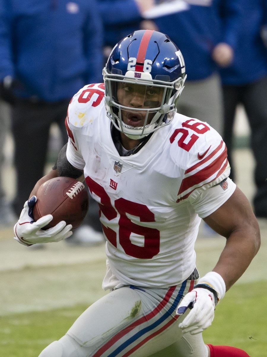 Saquon Barkley in his NFL uniform
