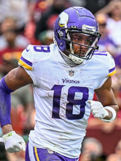 Justin Jefferson in his NFL uniform