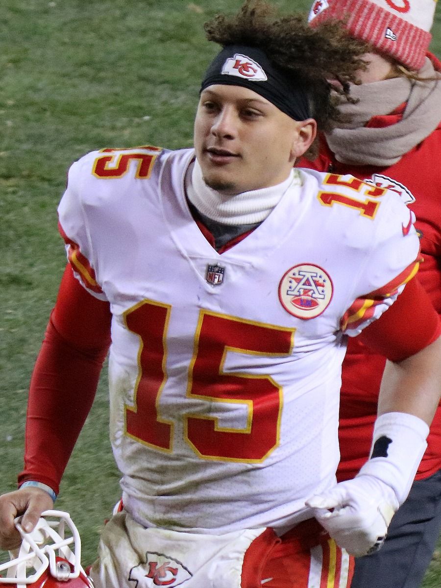 Patrick Mahomes in his NFL uniform