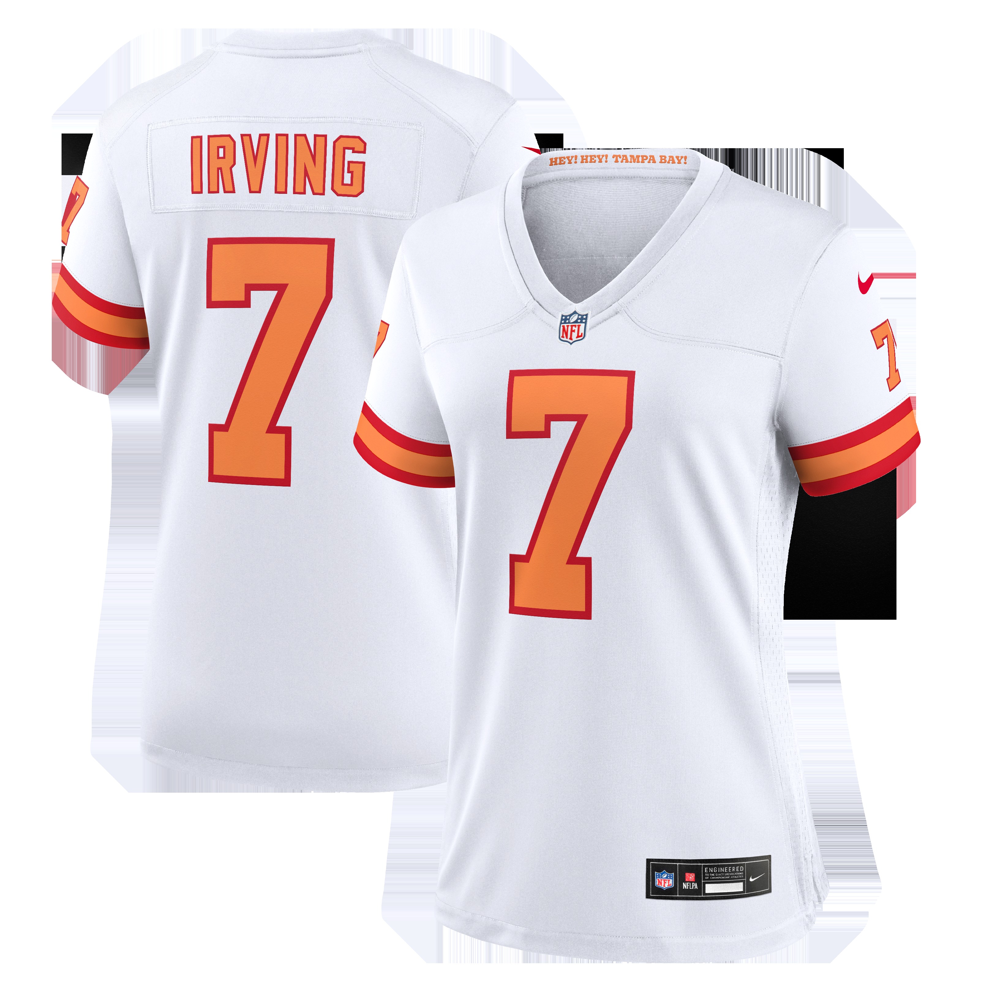 Women's '76 Tampa Bay Buccaneers Bucky Irving White Game Jersey