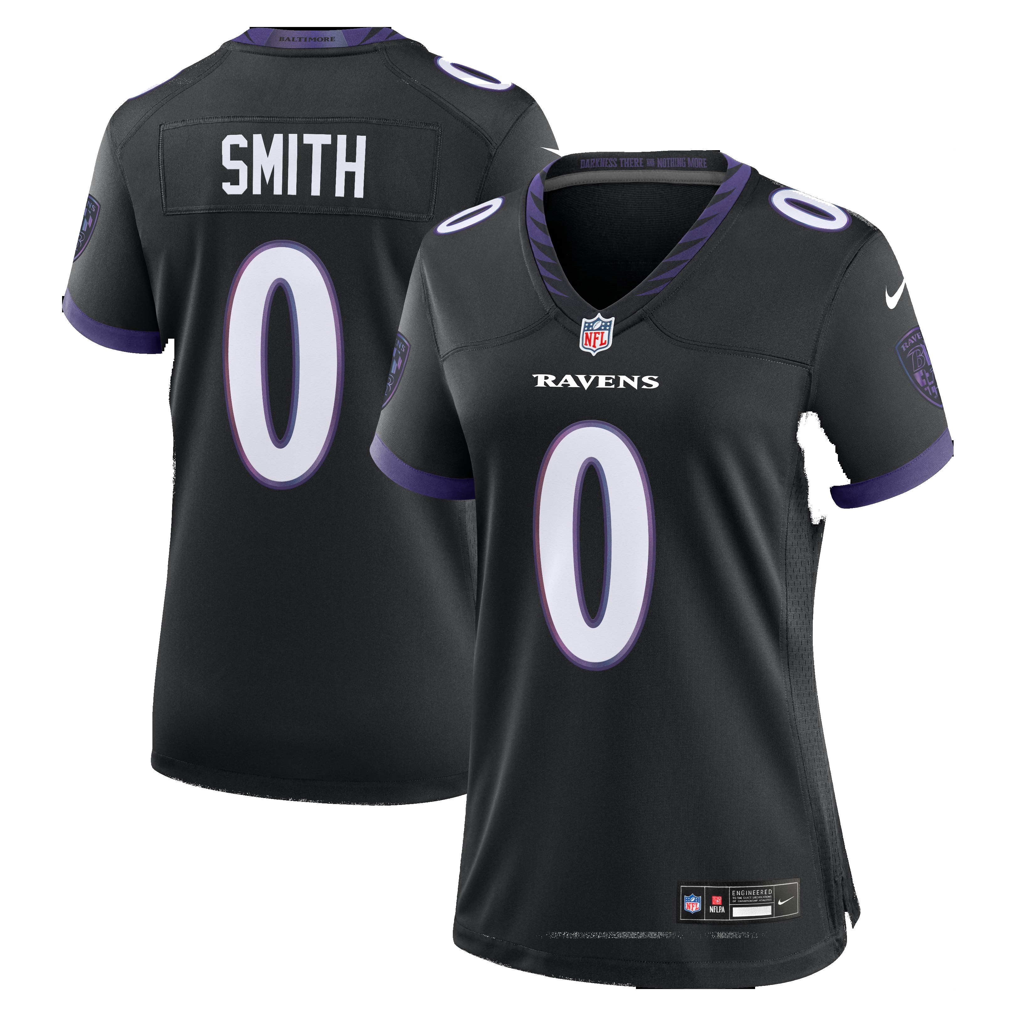 Women's Baltimore Ravens Roquan Smith Black Alternate Game Jersey