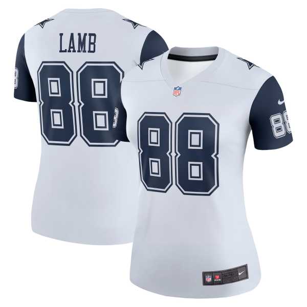 Women's Dallas Cowboys CeeDee Lamb White Legend Player Performance Top