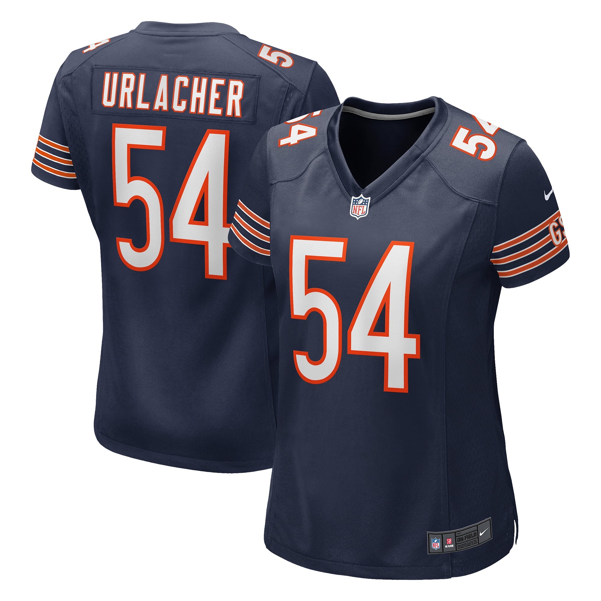 Women's Chicago Bears Brian Urlacher Navy Game Retired Player Jersey