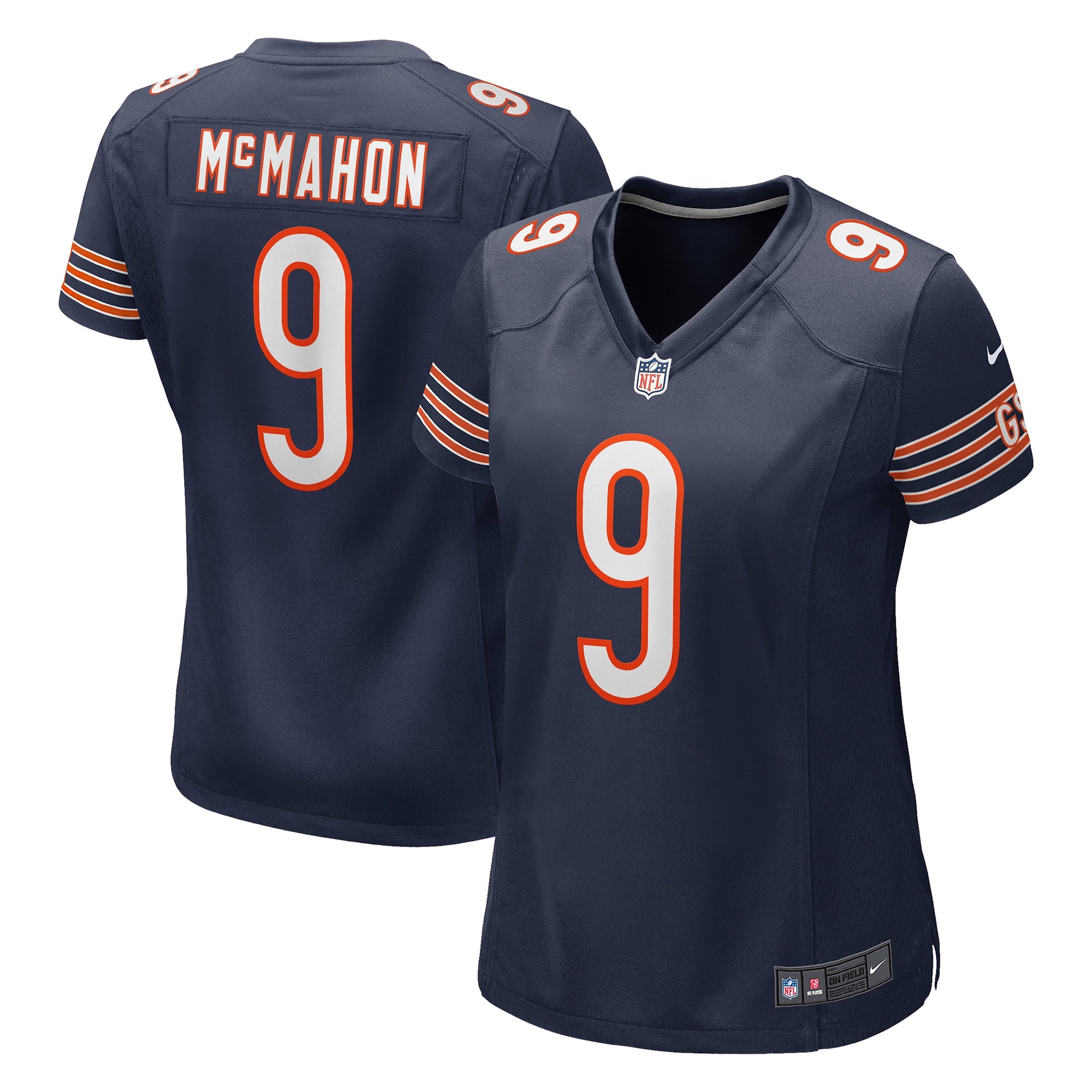 Women's Chicago Bears Jim McMahon Navy Game Retired Player Jersey