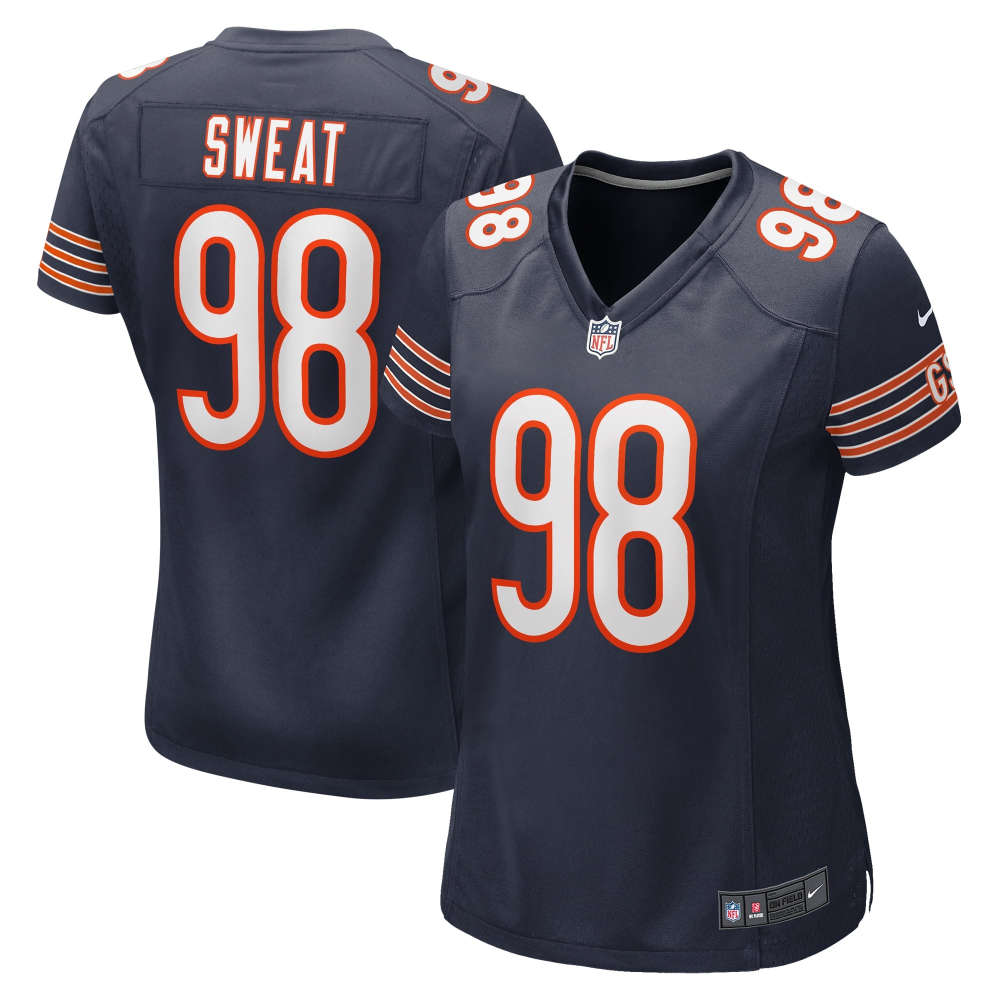 Women's Chicago Bears Montez Sweat Navy Game Jersey