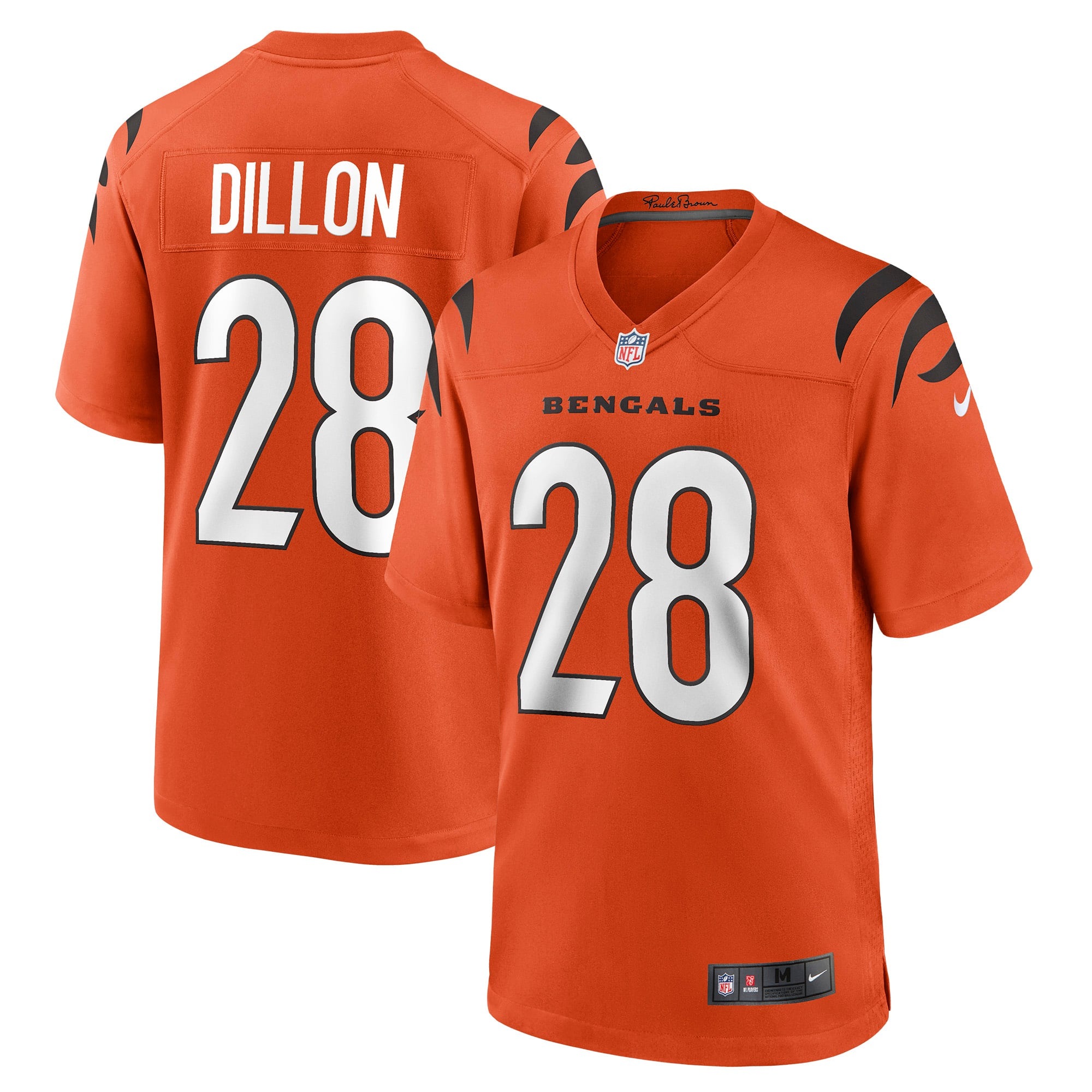 Women's Cincinnati Bengals Corey Dillon Orange Retired Game Jersey