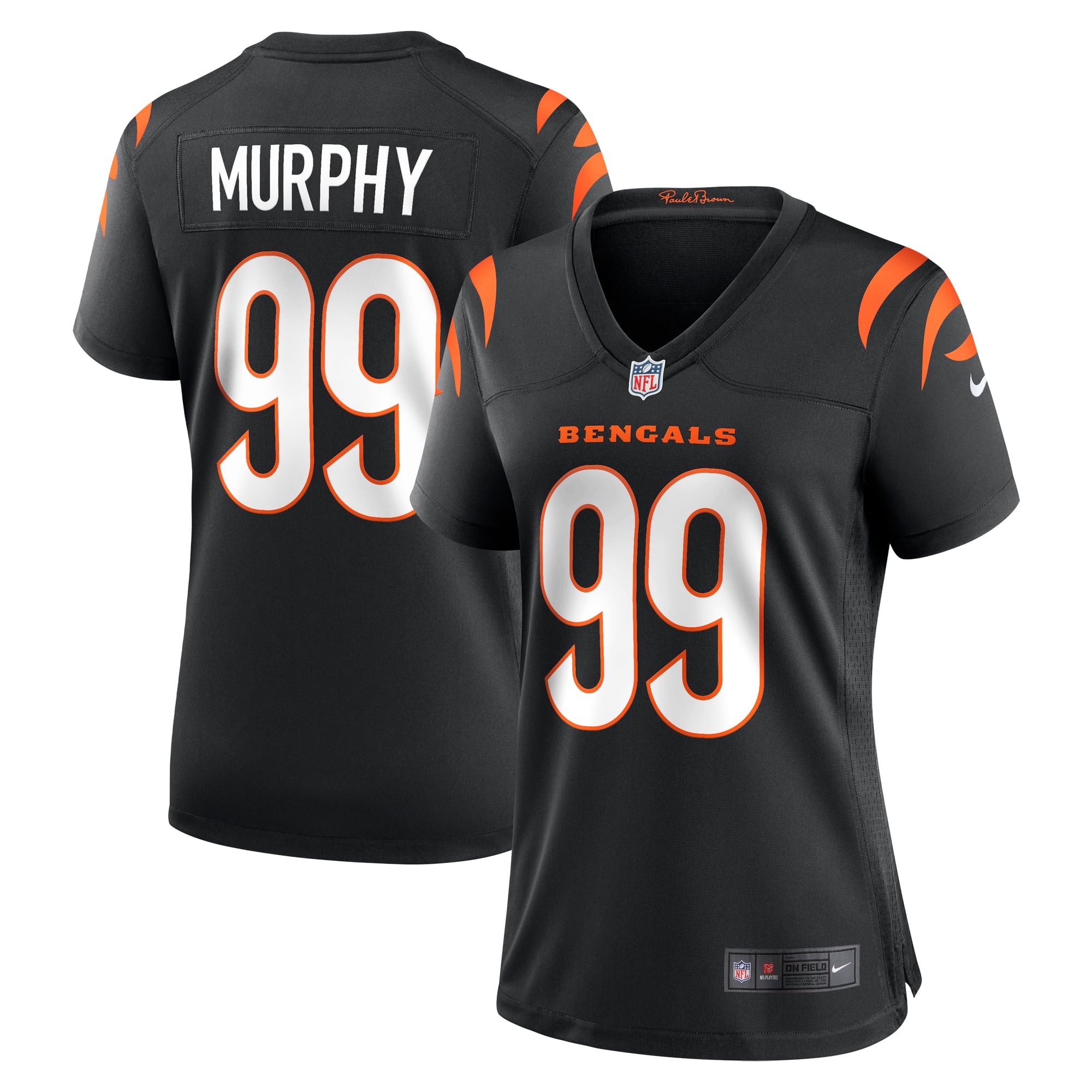 Women's Cincinnati Bengals Myles Murphy Black Team Game Jersey