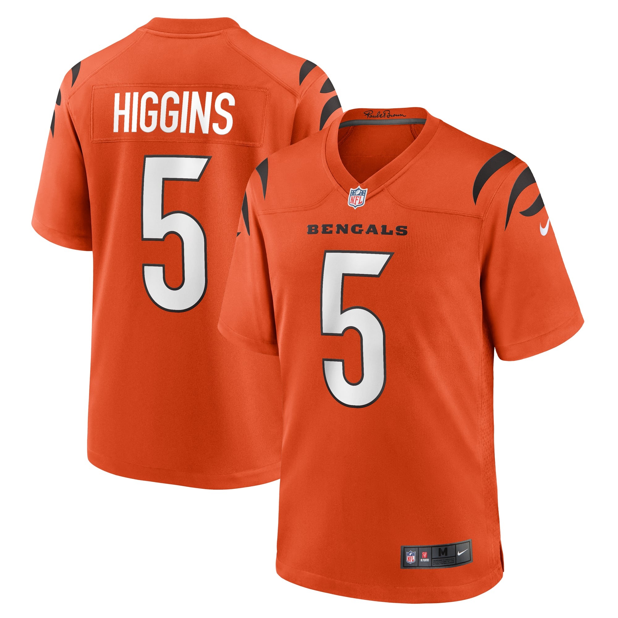 Women's Cincinnati Bengals Tee Higgins Orange Alternate Game Jersey