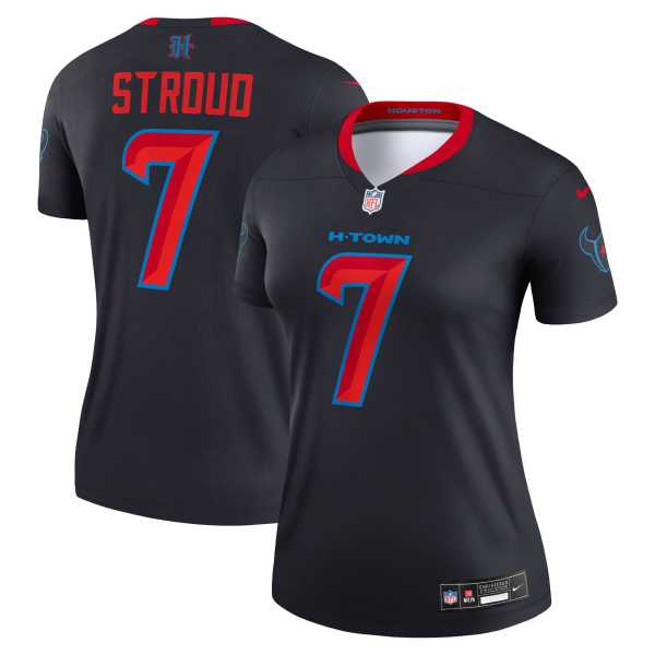 Women's Houston Texans C.J. Stroud Navy Alternate Legend Player Performance Top