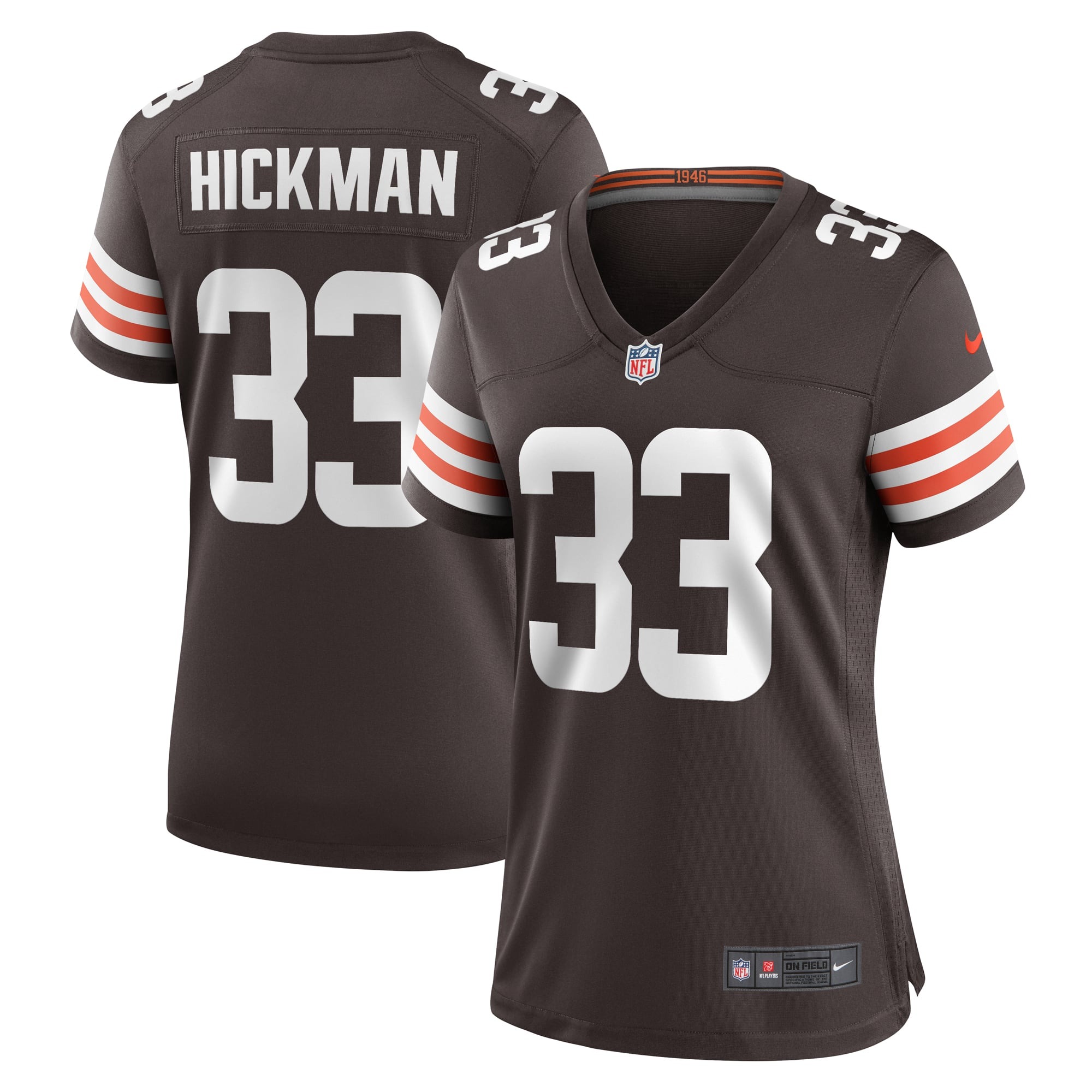 Women's Cleveland Browns Ronnie Hickman Brown Team Game Jersey
