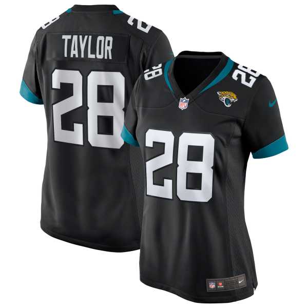 Women's Jacksonville Jaguars Fred Taylor Black Game Retired Player Jersey