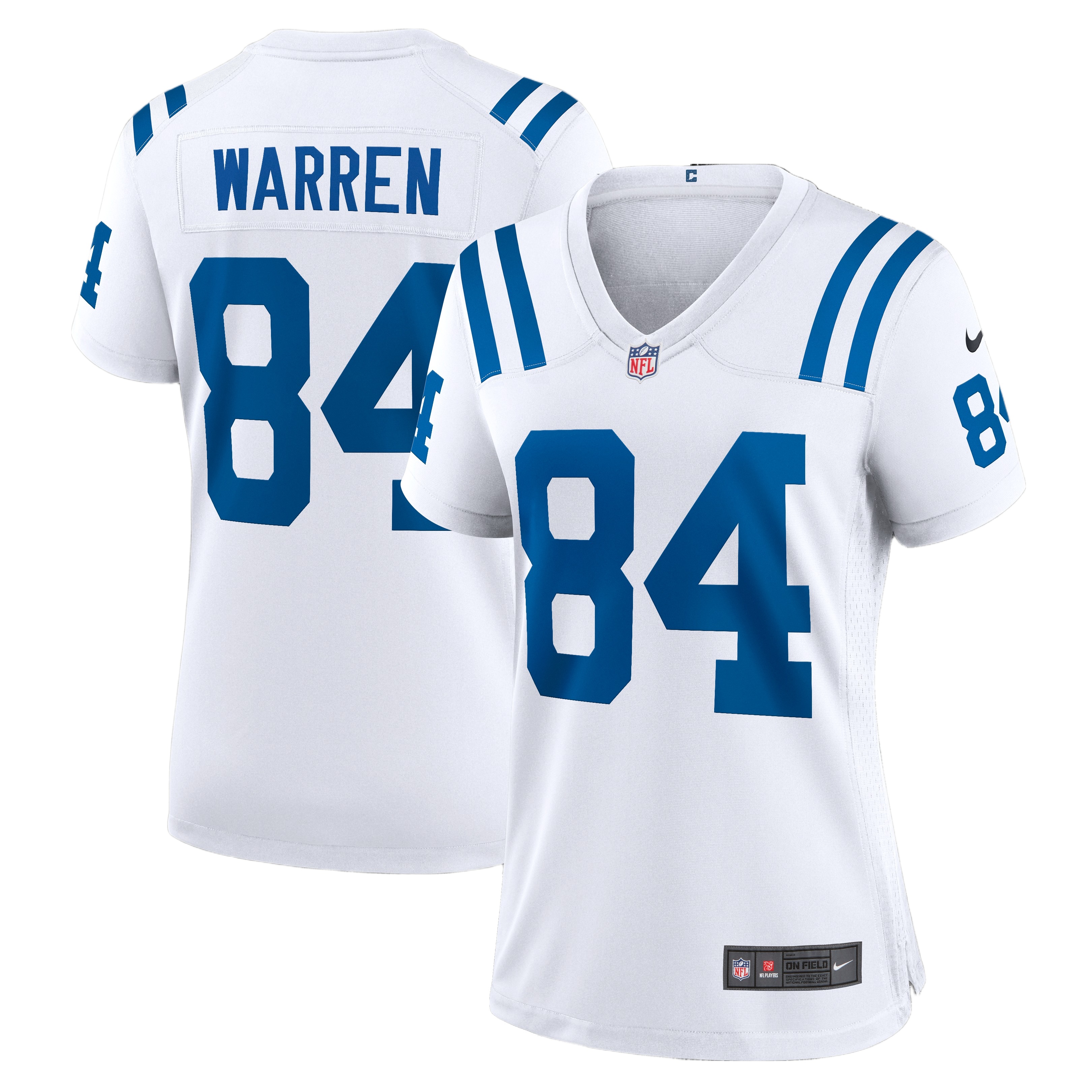 Women's Indianapolis Colts Tyler Warren White Game Jersey