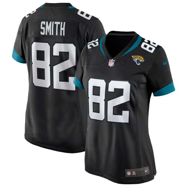Women's Jacksonville Jaguars Jimmy Smith Black Game Retired Player Jersey