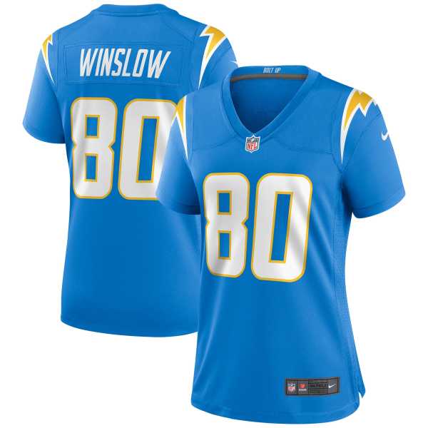 Women's Los Angeles Chargers Kellen Winslow Powder Blue Game Retired Player Jersey