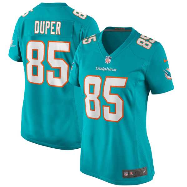 Women's Miami Dolphins Mark Duper Aqua Game Retired Player Jersey