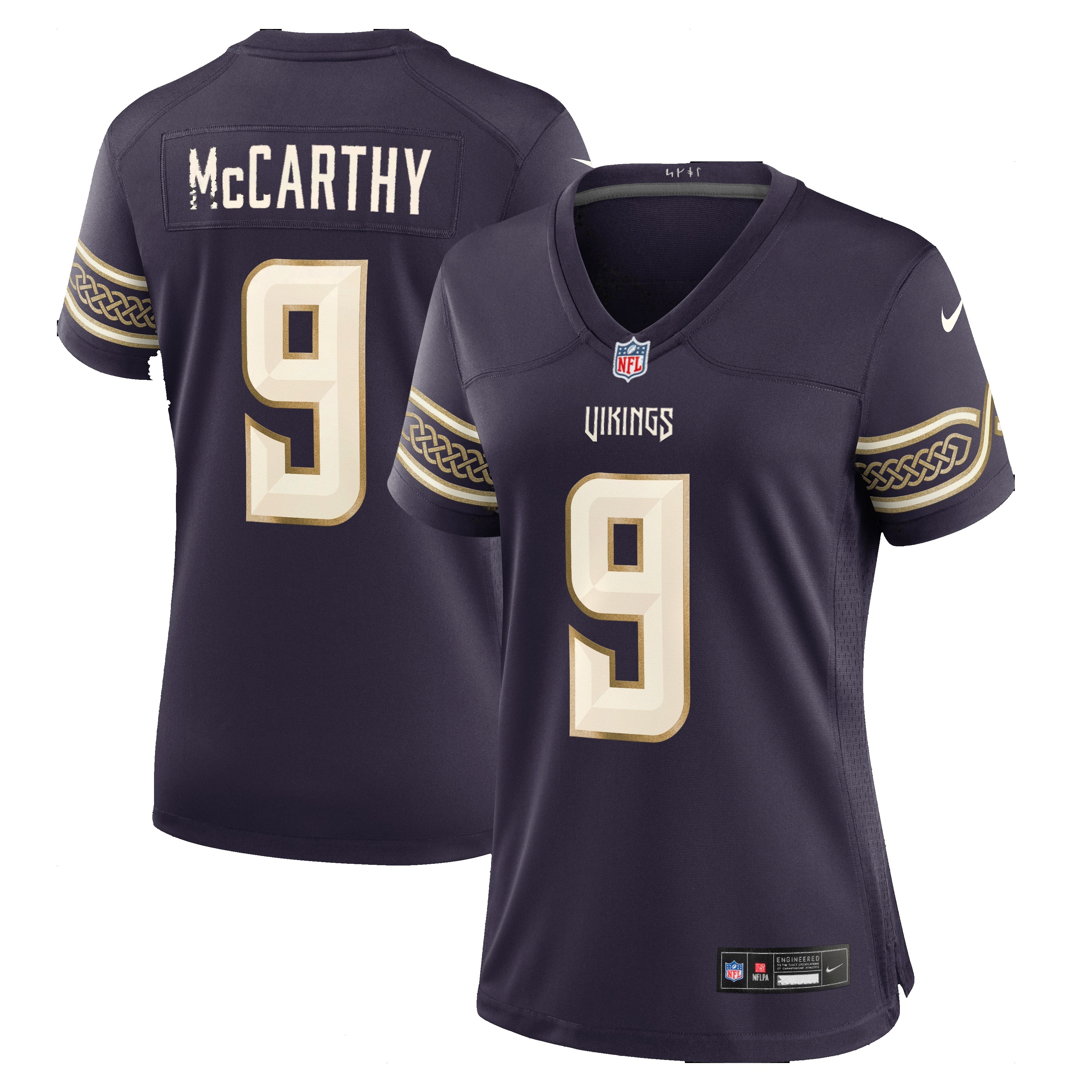 Women's Minnesota Vikings J.J McCarthy Purple 2026 Rivalries Collection Game Jersey