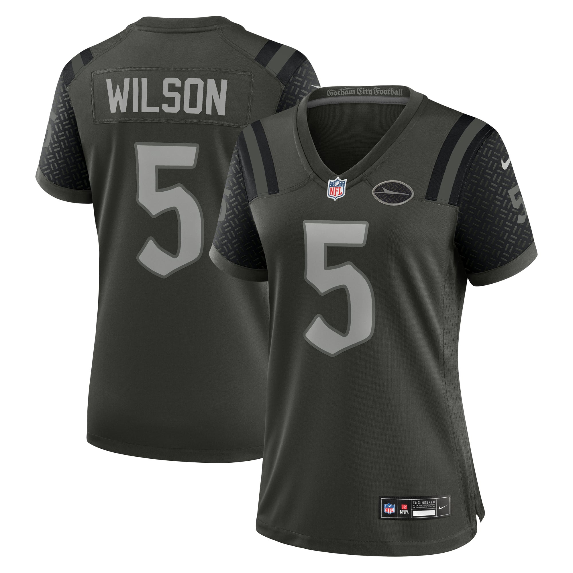 Women's New York Jets Garrett Wilson Green Rivalries Collection Game Jersey