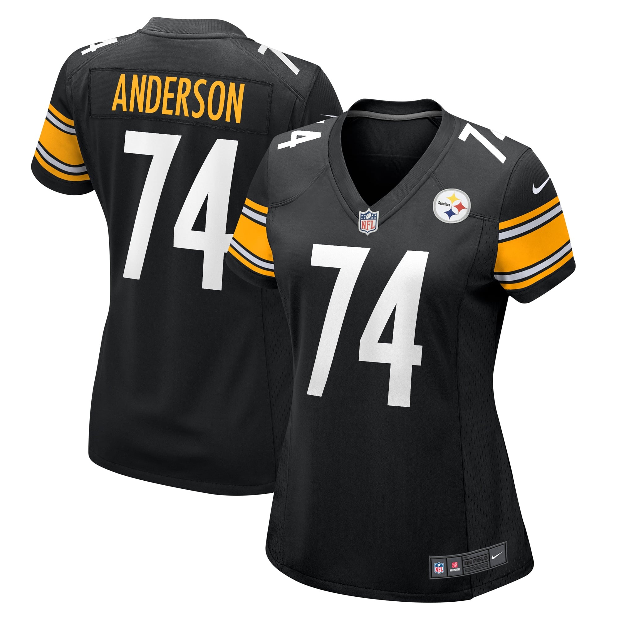 Women's Pittsburgh Steelers Spencer Anderson Black Game Jersey